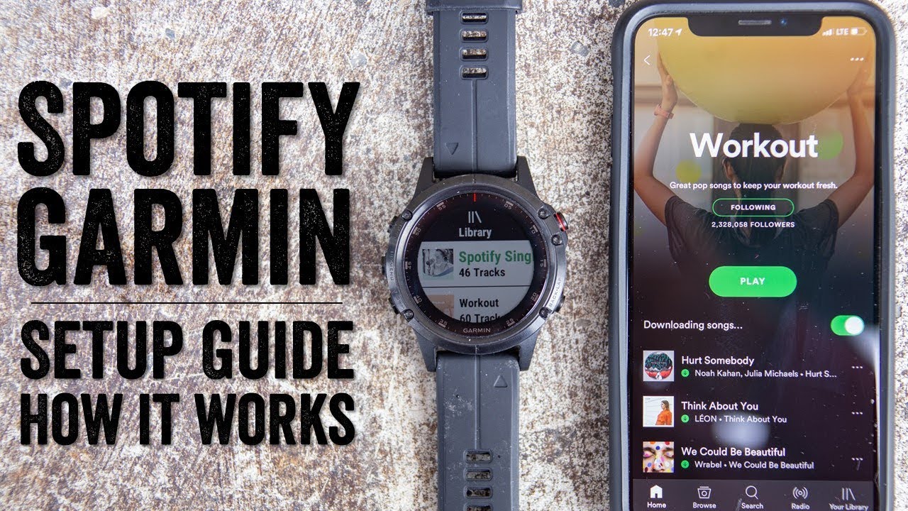 Can you download and transfer spotify songs to garmin watch vivosmart